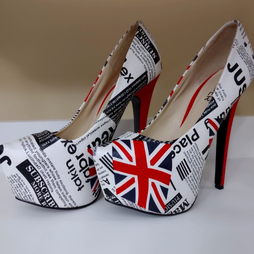 British Flag 6inch Stilettos